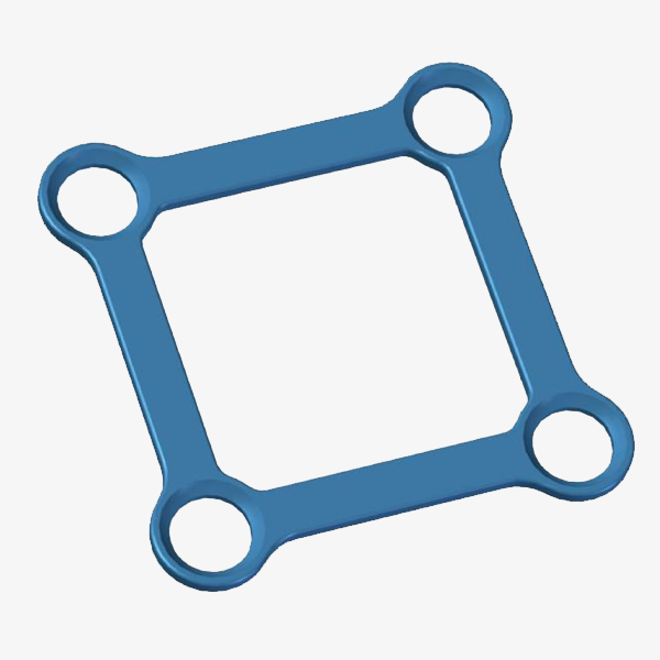 FRAME PLATE 4 HOLES (10X10 MM)